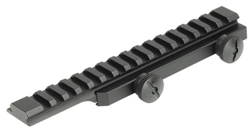 Weaver Thumbnut Flat Top Riser Rail for AR-15 / M16 - 6061-T6 Aluminum Matte Black
