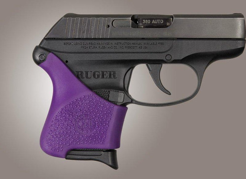 Hogue HandAll Hybrid Rubber Grip Sleeve for Ruger LCP, Purple