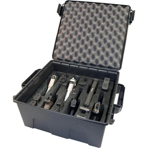 MTM Tactical Pistol Case Holds 6 Handguns with Foam Lining Dark Earth