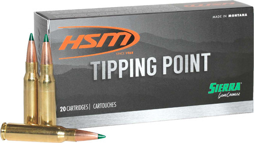 HSM HSM65Creedmoor7N Tipping Point Sierra GameChanger Polymer Tip PT 140 Grain 6.5mm Creedmoor