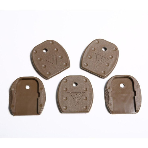 TangoDown Vickers Tactical Magazine Floor Plates for Glock Tan 5-Pack