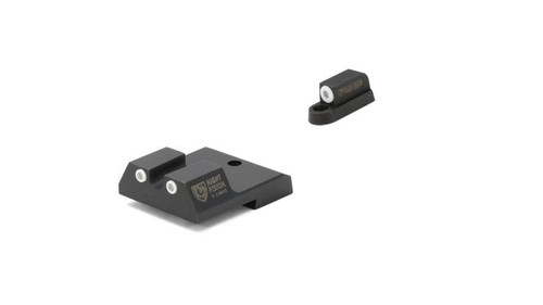 Perfect Dot Night Sight Set White Front and U White Rear for CZ-USA P-10 C