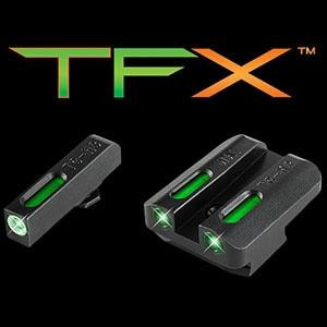 Truglo TFX Tritium/Fiber-Optic Sights for Walther P99 & PPQ - White Outline/Green