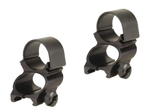 Weaver Detachable See-Thru Scope Rings - 1" Extended - Black Finish