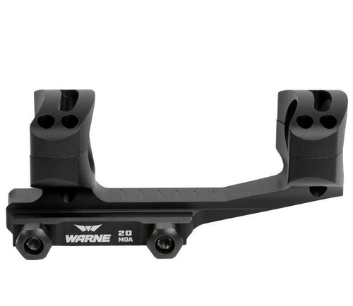 Warne Tactical LR-SKEL Long-Range MSR Precision Cantilever Mount 1" Black 20 MOA