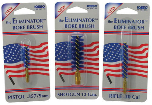 Iosso Eliminator Bore Brush .22 Pistol Cobalt Blue Fiber