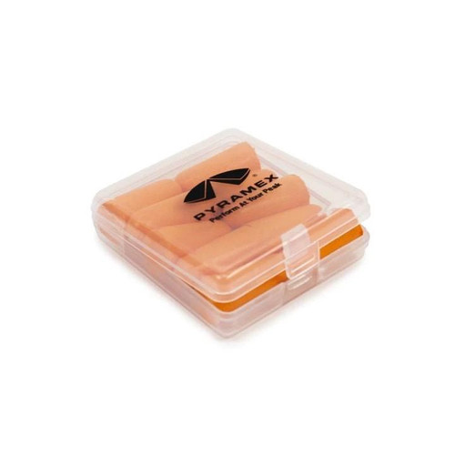 Pyramex Disposable Earplugs 32dB NRR Orange with Carrying Case 5 Pair