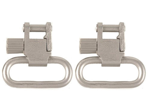 Uncle Mike's Nickel 1" Sling Swivels Only 2-Pack Stainless