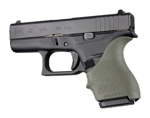 Hogue HandAll Beavertail Grip Sleeve for Glock 42 and 43 OD Green