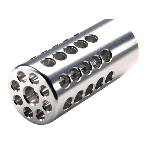 Tactical Solutions X-Ring Muzzle Compensator for Ruger 10/22 .22LR 1/2x28 Silver