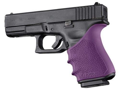 Hogue HandAll Beavertail Grip Sleeve for Glock 19 23 32 38 Gen 3-4 Purple