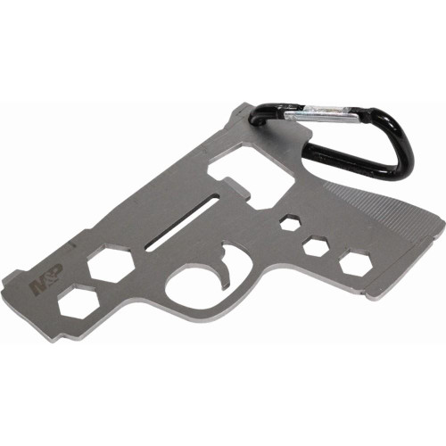 Smith & Wesson M&P Pistol Novelty Multi-Tool with Carabiner Stainless Steel