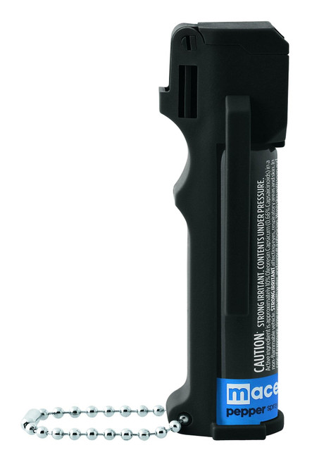 Mace Triple Action Police Pepper Spray with Tear Gas and UV Dye 12 Foot Range Black