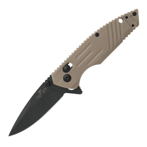 Bear & Son Zytel Slide Lock Folding Knife 2-3/4" Drop Point - Desert Sand