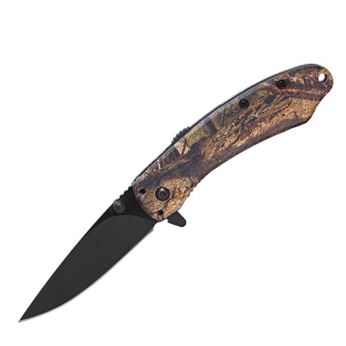ABKT Elite Ember Folding Knife 2-3/4" Drop Point Blade Mossy Oak DNA Handle