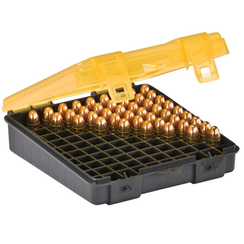 Plano Flip Top Handgun Ammo Case Holds 100 Rounds 9mm / .380 Auto