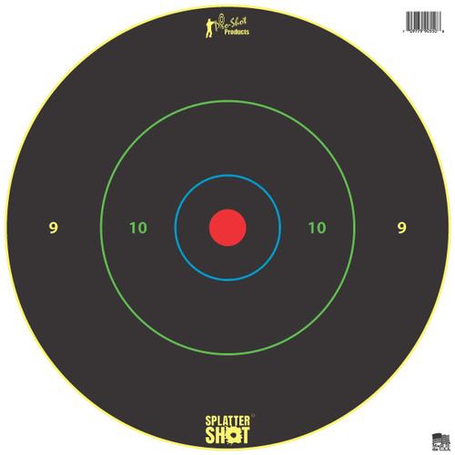Pro-Shot 12" Bullseye Multi-Color Rings Splatter Target Heavy Tag Paper 5-Pack