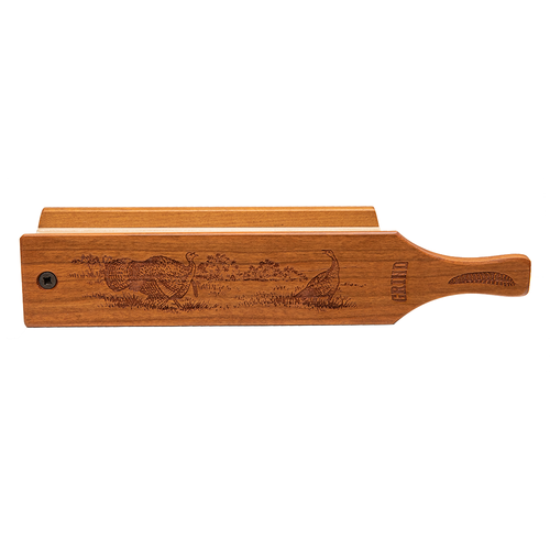 The Grind Hardwood Honey Turkey Box Call Laser-Engraved Hand-Tuned