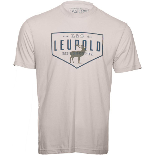 Leupold Bull Elk Short Sleeve T-Shirt Sand Large