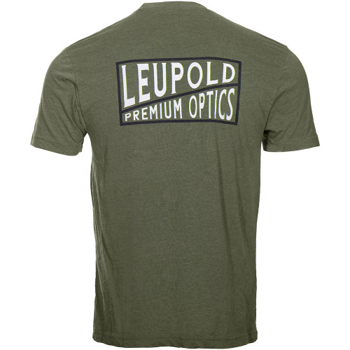 Leupold Premium Optics Short Sleeve Tee Light Olive Size Medium