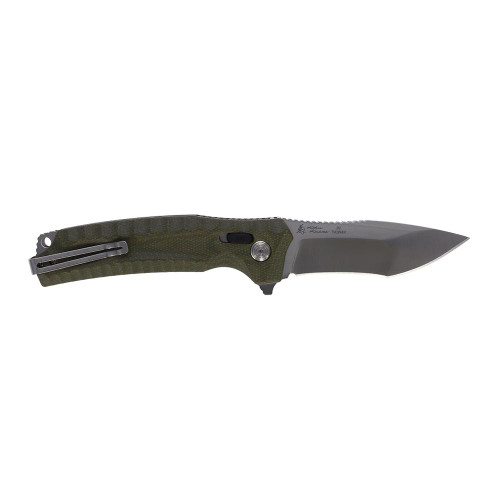 SOG Hidaka XR Folding Knife 4" Modified Tanto Blade Olive Micarta Handle