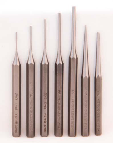 Grace USA Gun Care 7-Piece Steel Punch Set Made in USA