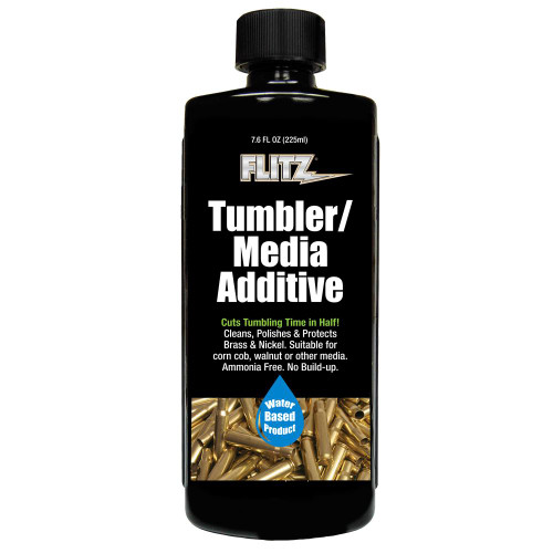 Flitz Liquid Tumbler and Media Additive 7.6 oz for Reloading Brass