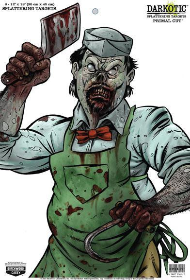 Birchwood Casey Darkotic Splattering Target 12" x 18" Zombie 8-Pack