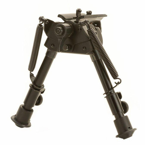 TacShield Heavy Duty Pivot Bipod Adjustable 6"-9" Matte Black