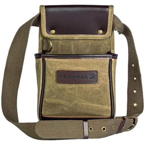 Federal Premium Waxed Canvas Shell Pouch OD Green
