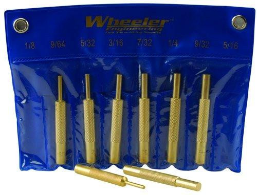 Wheeler 8-Piece Brass Punch Set for Firearms