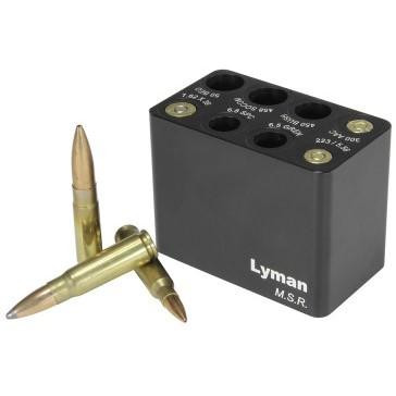 Lyman 7833003 MSR Ammo Checker Block Black Multi-Caliber Rifle Gauge