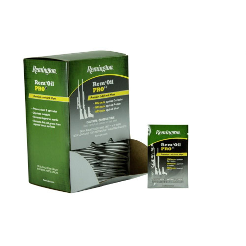 Remington Pro3 Premium Lubricant & Protectant Wipes Box 100-Count