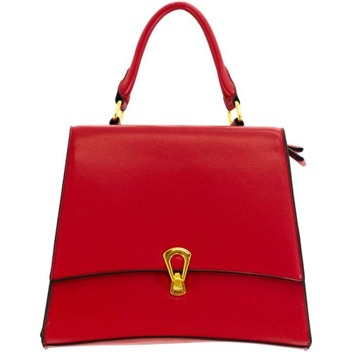 Cameleon Lissa Concealed Carry Purse Red with Golden Buckle Closure