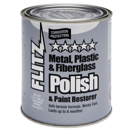 Flitz Metal Polish Paste 2 lb - Non-Abrasive Multi-Surface Cleaner