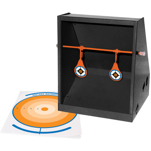 Do-All Outdoors Air Strike Pellet Trap with Spinning Bullseye and Paper Targets