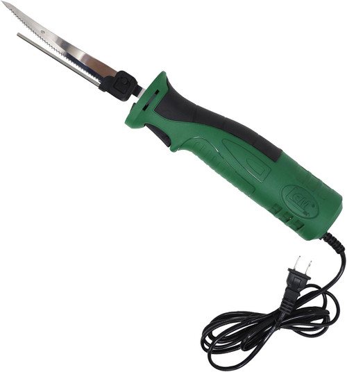 LEM Products Silver Skin Electric Knife Kit with Glove and Pliers