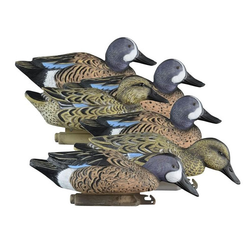Higdon Outdoors Standard Blue Wing Teal Foam Filled Duck Decoys 6-Pack