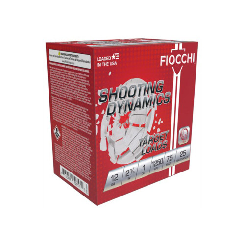 Fiocchi 12SD1X75 Shooting Dynamics                                                                                                                                                                                                          12 Gauge 2.75"