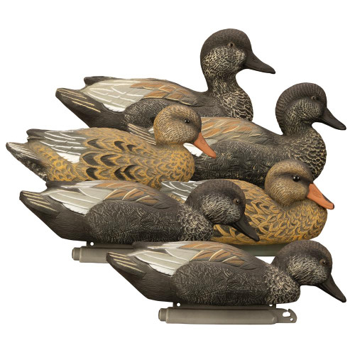 Higdon Outdoors Standard Gadwall Foam Filled Duck Decoys – 6-Pack