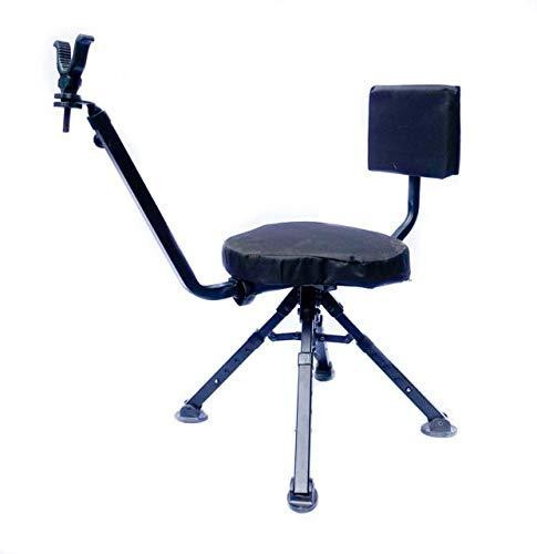 Benchmaster Four Leg Ground Blind Shooting Chair 360-Degree Silent Swivel