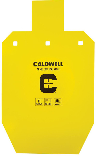 Caldwell AR500 66% IPSC Steel Shooting Target Hardened 3/8"