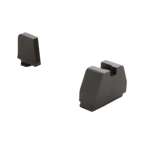 Ameriglo 8XL Tall Black Serrated .475 Front Flat Black .578 Rear Sight Set for Glock