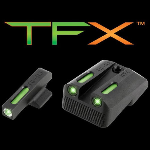 Truglo TFX Tritium/Fiber-Optic Day/Night Sights - Novak LoMount Cut