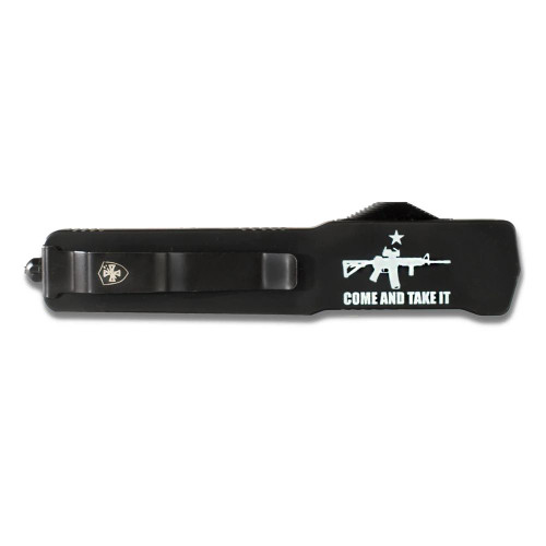 Templar Knives Premium Weighted Come and Take It Slim Folding Knife 3.16" Drop Point Black