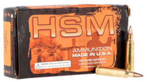 HSM Varmint Rifle Ammunition 22-250 Rem. Soft Point 55 gr. 20 rd.