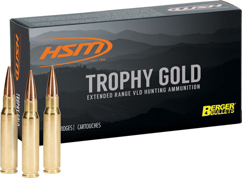 HSM Trophy Gold Rifle Ammunition 25-06 Rem. Berger 115 gr. 20 rd.