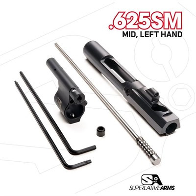 AR-15 Adjustable Piston System with 0.625" Gas Block – Left Hand