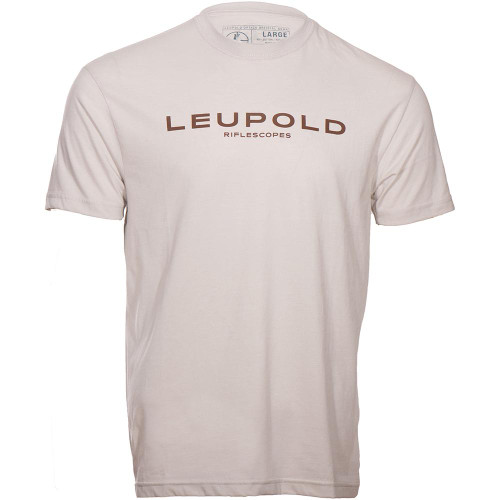 Leupold Riflescopes Logo Short Sleeve T-Shirt Sand X-Large