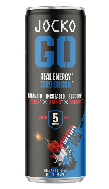 Jocko Fuel 29777 Nitro Pop Energy Drinks 12oz 12Pack 810076297774
